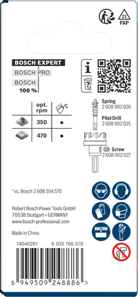 Bosch34×5 毫米专业金属板孔锯.